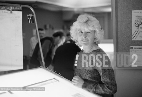 Portrait of Claude Sarraute at Paris, le 10 mars 1987  ©Sophie Bassouls/Leemage/Rosebud2