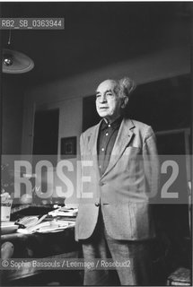 Portrait of Alfred Sauvy le 28 mars 1988  ©Sophie Bassouls/Leemage/Rosebud2