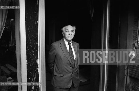 Portrait of Alfred Sauvy le 28 mars 1988  ©Sophie Bassouls/Leemage/Rosebud2