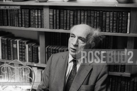 Portrait of Alfred Sauvy le 28 mars 1988  ©Sophie Bassouls/Leemage/Rosebud2