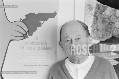 Portrait of Pierre Seghers le 9 mai 1983  ©Sophie Bassouls/Leemage/Rosebud2