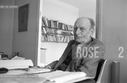 Portrait of Philippe Soupault, le 24 mars 1980, Paris  ©Sophie Bassouls/Leemage/Rosebud2