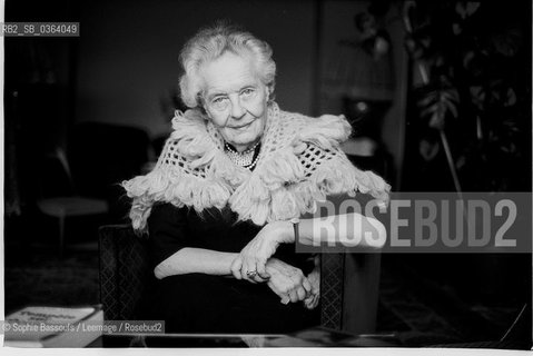 Portrait of Louise Weiss, le 7 octobre 1976  ©Sophie Bassouls/Leemage/Rosebud2