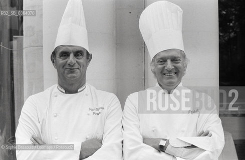 Portrait of Paul Bocuse -  Gaston Lenotre - le 17 janvier 1981  ©Sophie Bassouls/Leemage/Rosebud2