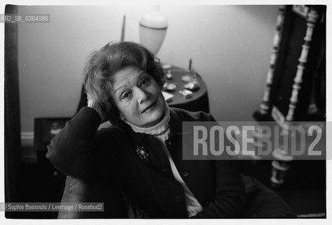 Portrait of Edwige Feuillere, le 8 janvier 1977  ©Sophie Bassouls/Leemage/Rosebud2