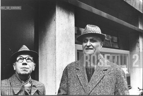 Boileau-Narcejac (Boileau Narcejac) (Pierre Louis Boileau et Pierre Ayraud, dit Thomas Narcejac), 10 novembre 1976  ©Sophie Bassouls/Leemage/Rosebud2