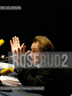 Regis Debray, 24 mai 2005  ©Sophie Bassouls/Leemage/Rosebud2