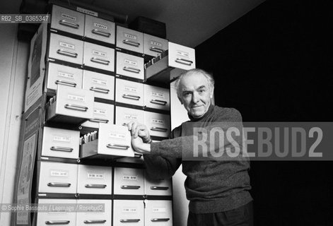 Portrait of Robert Doisneau at Montrouge, France, le 7 fevrier 1989  ©Sophie Bassouls/Leemage/Rosebud2