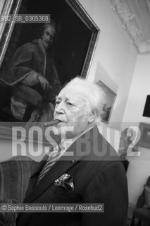 Maurice Druon, 12 fevrier 2007  ©Sophie Bassouls/Leemage/Rosebud2