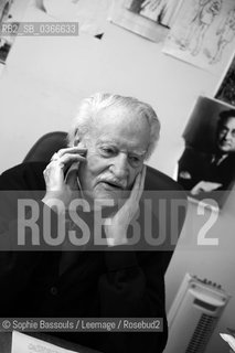 Maurice Nadeau, 20 fevrier 2006  ©Sophie Bassouls/Leemage/Rosebud2