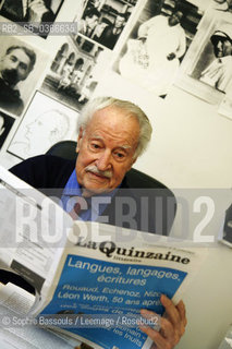 Maurice Nadeau, 20 fevrier 2006  ©Sophie Bassouls/Leemage/Rosebud2