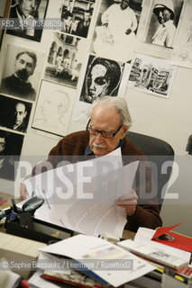 Maurice Nadeau, le 7 decembre 2010  ©Sophie Bassouls/Leemage/Rosebud2