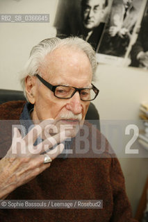 Maurice Nadeau, le 7 decembre 2010  ©Sophie Bassouls/Leemage/Rosebud2