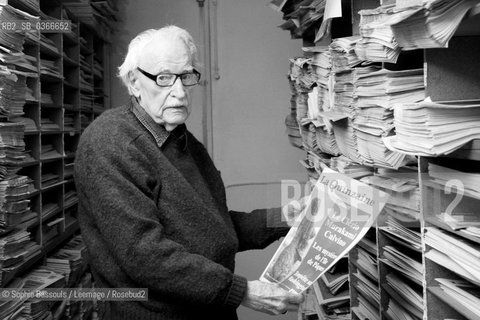 Maurice Nadeau, le 7 decembre 2010  ©Sophie Bassouls/Leemage/Rosebud2