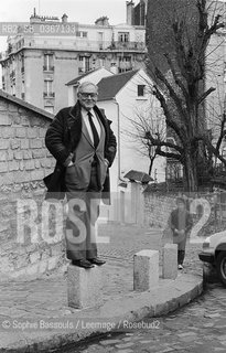 Portrait of Robert Sabatier, le 22 janvier 1986, Montmartre, Paris, France  ©Sophie Bassouls/Leemage/Rosebud2