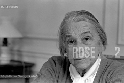 Nathalie Sarraute, 10 mars 1986  ©Sophie Bassouls/Leemage/Rosebud2