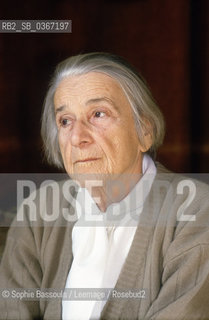 Nathalie Sarraute a Paris, 10 mars 1986  ©Sophie Bassouls/Leemage/Rosebud2