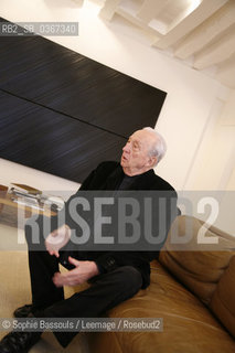 Pierre Soulages, 22 fevrier 2007  ©Sophie Bassouls/Leemage/Rosebud2