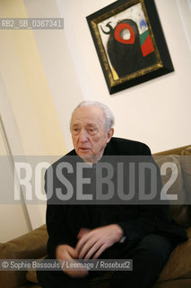 Pierre Soulages, 22 fevrier 2007  ©Sophie Bassouls/Leemage/Rosebud2