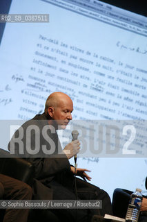 Jean-Philippe (Jean Philippe) Toussaint, 21 novembre 2009  ©Sophie Bassouls/Leemage/Rosebud2