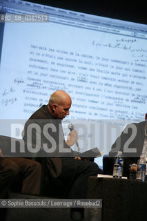 Jean-Philippe (Jean Philippe) Toussaint, 21 novembre 2009  ©Sophie Bassouls/Leemage/Rosebud2