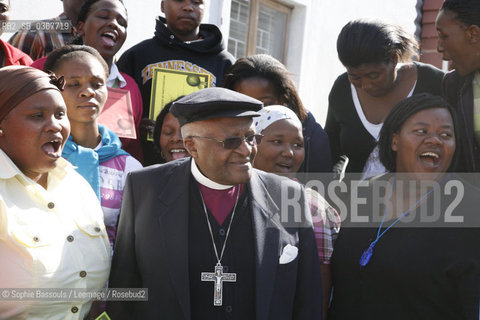 Desmond Tutu, le 12 aout 2010  ©Sophie Bassouls/Leemage/Rosebud2