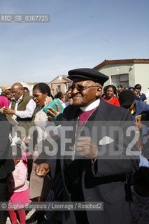 Desmond Tutu, le 12 aout 2010  ©Sophie Bassouls/Leemage/Rosebud2