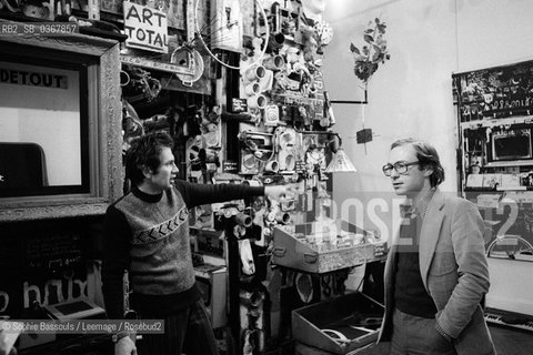 Portrait of ArtBasel Owner Daniel Templon and Artist Ben Vautier, le 30 septembre 1974, Paris  ©Sophie Bassouls/Leemage/Rosebud2