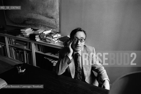 Portrait of Jean-Bertrand (Jean Bertrand) Pontalis, le 27 mai 1977  ©Sophie Bassouls/Leemage/Rosebud2