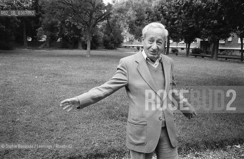 Portrait of Leon Poliakov, le 19 septembre 1983  ©Sophie Bassouls/Leemage/Rosebud2