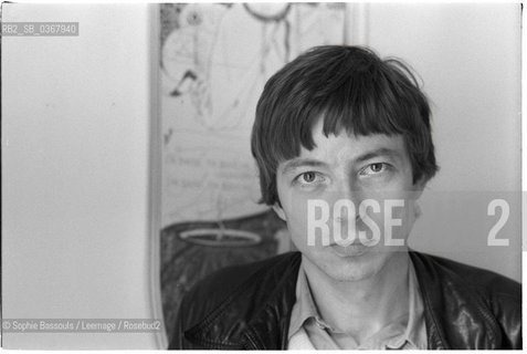 Portrait of Paul Otchakovsky-Laurens (Otchakovsky Laurens) le 12 mai 1981  ©Sophie Bassouls/Leemage/Rosebud2