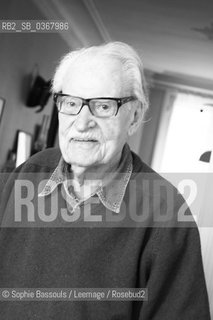 Maurice Nadeau, le 4 decembre 2010  ©Sophie Bassouls/Leemage/Rosebud2