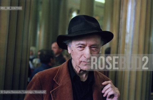 Portrait of Jonas Mekas at Paris, le 28 avril 1997  ©Sophie Bassouls/Leemage/Rosebud2