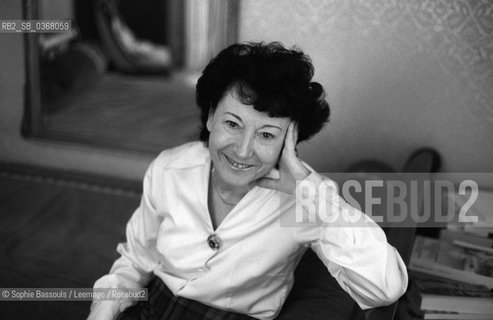 Portrait of Suzanne Prou, le 29 octobre 1985  ©Sophie Bassouls/Leemage/Rosebud2