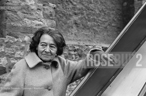 Portrait of Margarete Buber-Neumann (Buber Neumann), le 8 janvier 1986, Frankfurt, West Germany  ©Sophie Bassouls/Leemage/Rosebud2