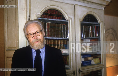 Portrait of Francois Nourissier, le 14 janvier 1986  ©Sophie Bassouls/Leemage/Rosebud2