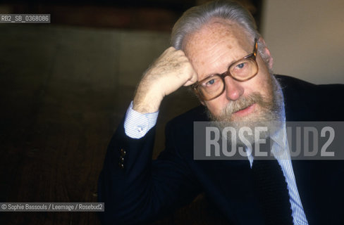 Portrait of Francois Nourissier, le 14 janvier 1986  ©Sophie Bassouls/Leemage/Rosebud2