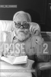 Portrait of Francois Nourissier le 10 septembre 1999  ©Sophie Bassouls/Leemage/Rosebud2