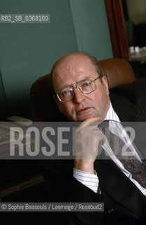 Portrait of Dominique Jamet, le 22 janvier 1993, Paris  ©Sophie Bassouls/Leemage/Rosebud2