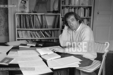 Portrait of Rene Belletto, le 11 decembre 1985  ©Sophie Bassouls/Leemage/Rosebud2