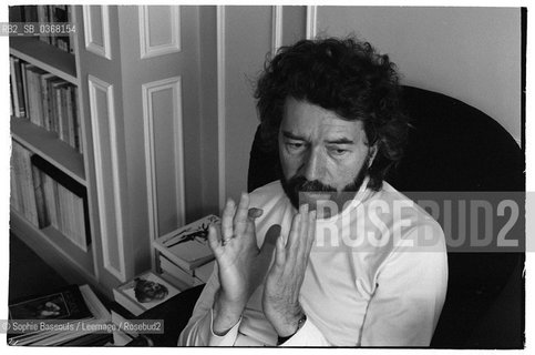 Portrait of Alain Robbe-Grillet (Robbe Grillet), le 14 septembre 1978  ©Sophie Bassouls/Leemage/Rosebud2