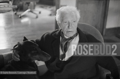 Portrait of Jules Roy at Vezelay, le 11 avril 1986  ©Sophie Bassouls/Leemage/Rosebud2