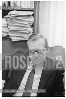 Portrait of Pierre Viansson-Ponte (Viansson Ponte), en avril 1972, Paris  ©Sophie Bassouls/Leemage/Rosebud2