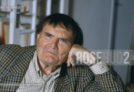 Portrait of Herve Bazin at at Home in Cunault, Pays De Loire, le 13 juillet 1994  ©Sophie Bassouls/Leemage/Rosebud2