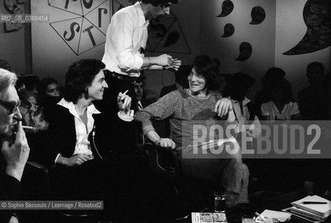 Portrait of Bernard-Henri (Bernard Henri) Levy and Andre Glucksmann, le 27 mai 1977 emission apostrophe  ©Sophie Bassouls/Leemage/Rosebud2