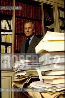 Portrait of Jean DOrmesson, le 16 decembre 1993  ©Sophie Bassouls/Leemage/Rosebud2