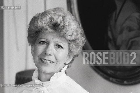 Portrait of Helene Carrere DEncausse at Paris, le 13 septembre 1983  ©Sophie Bassouls/Leemage/Rosebud2