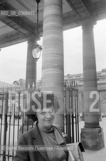 Portrait of Francoise Chandernagor le 7 octobre 1981  ©Sophie Bassouls/Leemage/Rosebud2