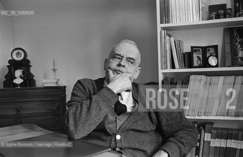 Portrait of Pierre Chaunu at Caen, le 19 fevrier 1987  ©Sophie Bassouls/Leemage/Rosebud2