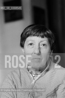 Portrait of Beatrix Beck, le 4 mai 1983  ©Sophie Bassouls/Leemage/Rosebud2